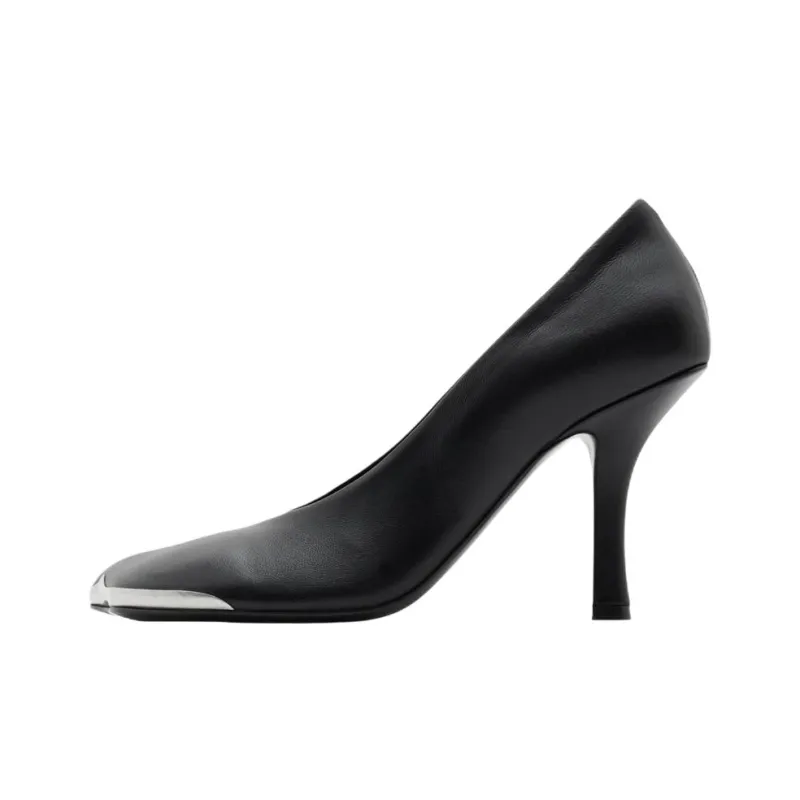 Burberry Slim Heel High Heels 9cm Women's Black-0