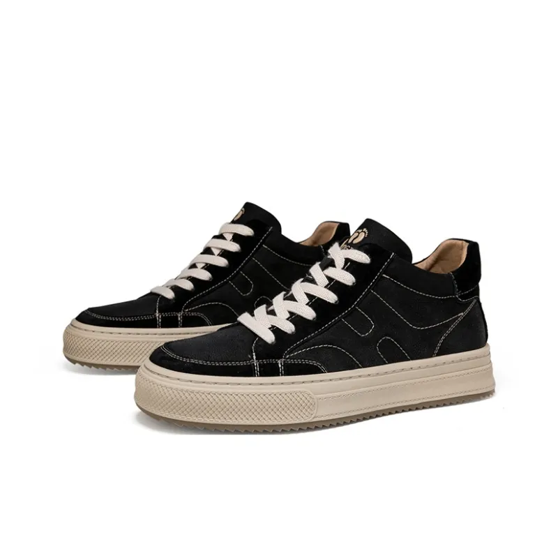 HANG TEN Lightweight Height Increasing Wear-Resistant Slip-Resistant Low-Top Skateboard Shoes Men's-1