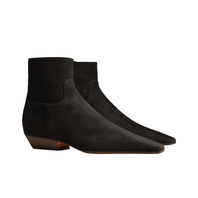 KHAITE Marfa Ankle Boots 3.5cm Women's Taupe-3