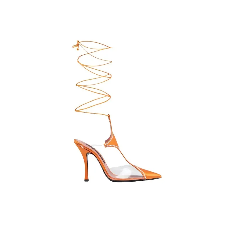 Les Petits Joueurs High Heels Women's Orange-1