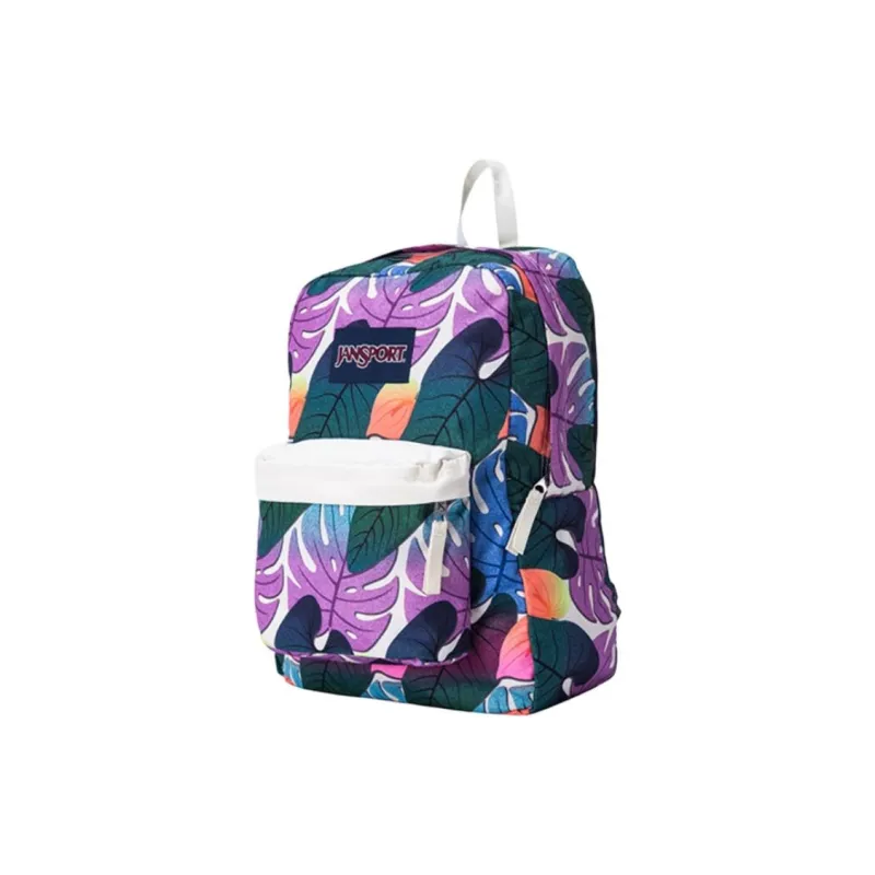 JanSport Fabric Backpack Medium Size Unisex Jungle Falling Leaves-1