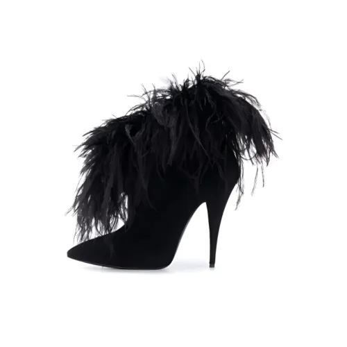 SAINT LAURENT Zizi Ankle Boots 11cm Women's Black