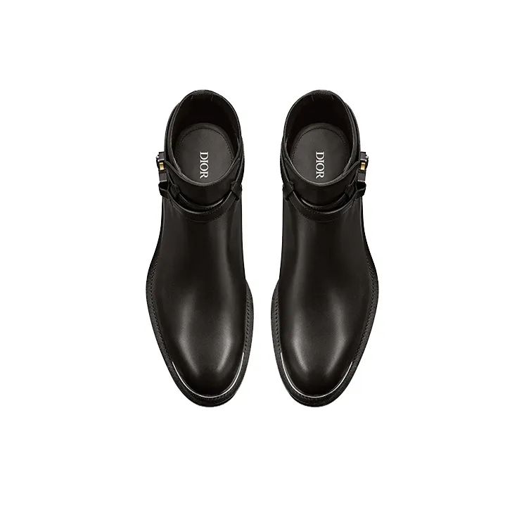 DIOR Evidence Ankle Boot Black Smooth Calfskin-4