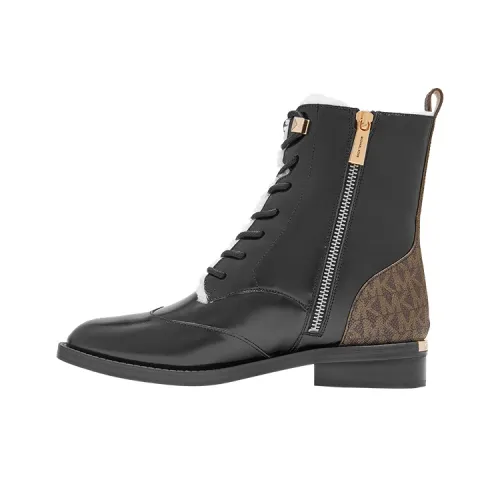 MICHAEL KORS Short Martin Boot Women's Black Brown