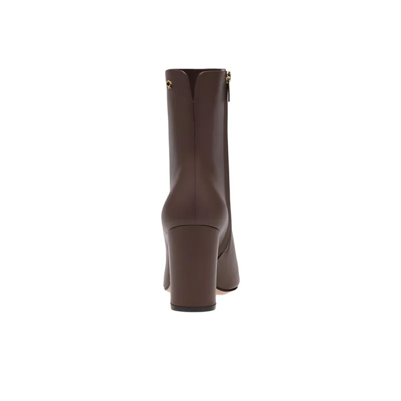 GIANVITO ROSSI Lyell Ankle Boots 8.5cm Women's Brown-4