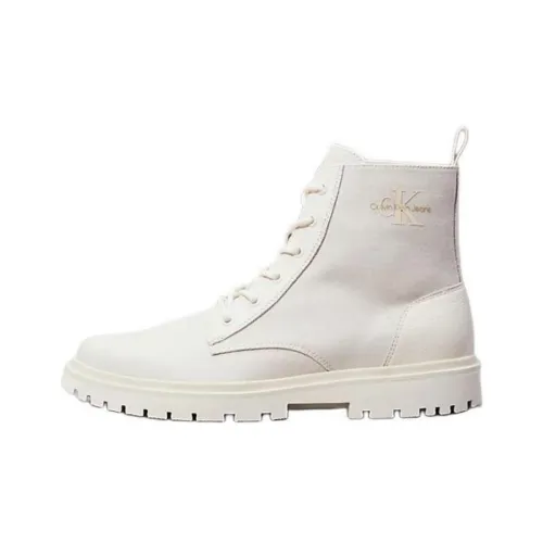 CALVIN KLEIN Ankle Boots 3cm Men's White