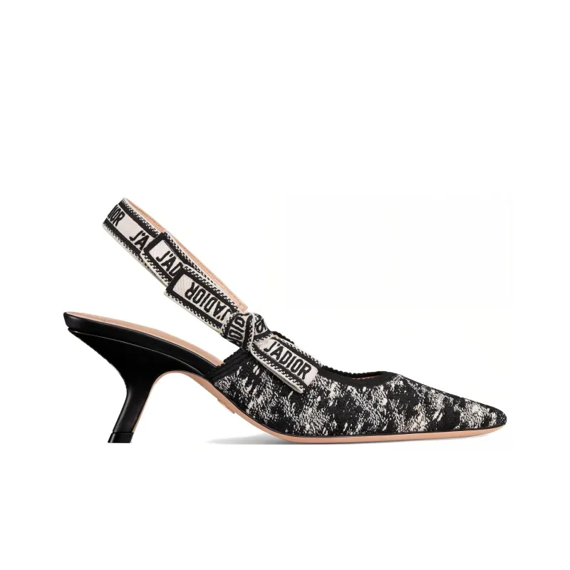 DIOR J'Adior Slim Heel High Heels 6.5cm Women's Black White-1