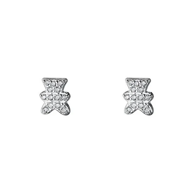 MONI JEWELLERY S999 Fine Silver Stud Earrings Women's-0