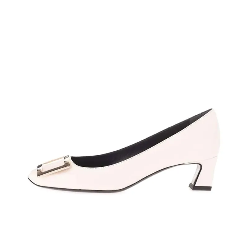 Roger Vivier Spool Heel High Heels Women's White-0