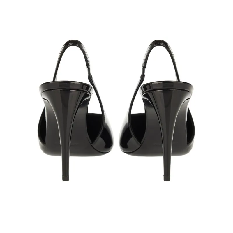 SAINT LAURENT Pulp 90 Slim Heel High Heels 9cm Women's Black-3