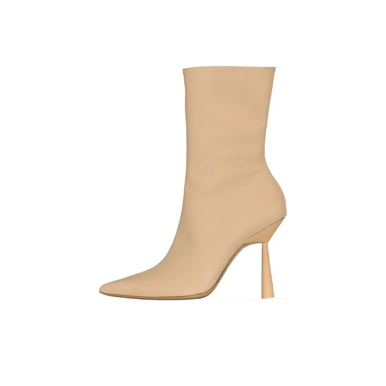 GIA BORGHINI X RHW Rosie 7 Ankle Boots Women's Coffee-0