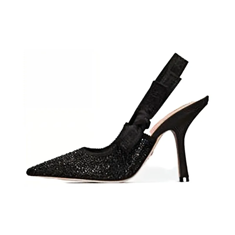 DIOR J'Adior Slim Heel High Heels Women's Black-0