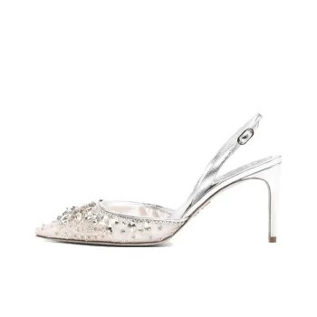 René Caovilla 70mm Crystal embellished Slingback Sandals
