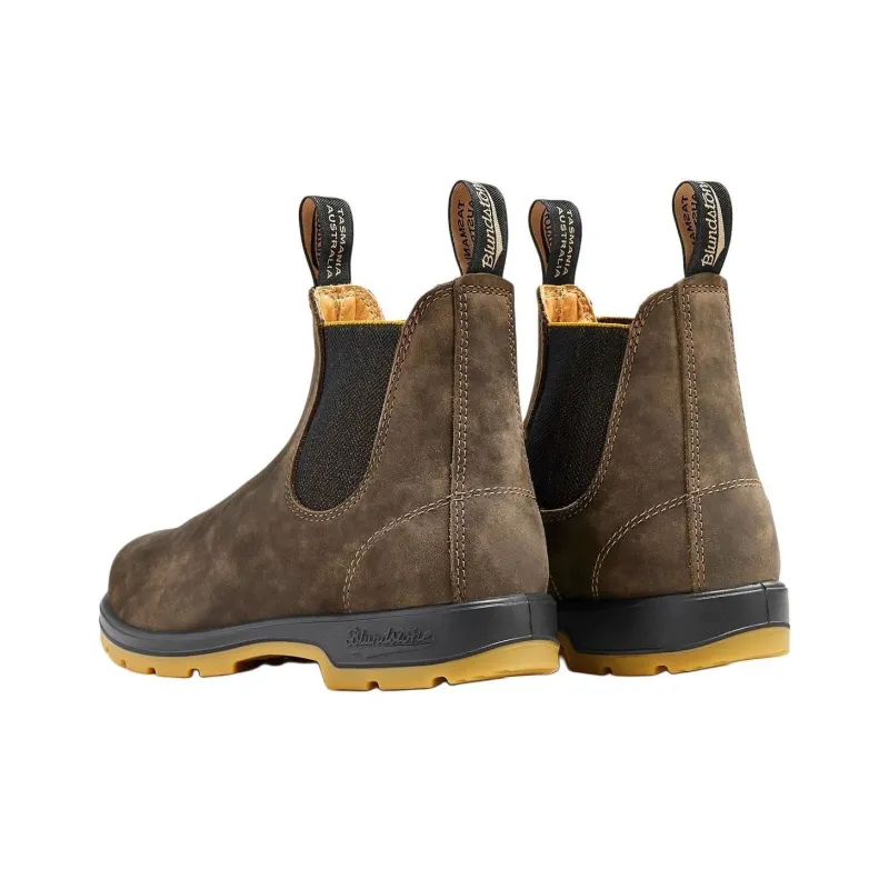 Blundstone Short Chelsea Boots Men's Brown-3