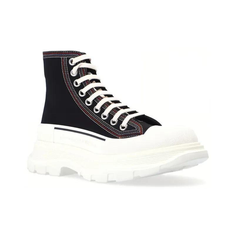 Alexander McQueen Tread Slick Short Platform Shoes Men's Black-2