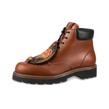 LOUIS VUITTON X Nigo Ankle Boots 'Brown With Black'