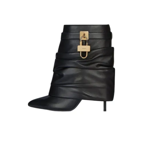 GIVENCHY Shark Lock Ankle Boots 9.5cm Women's Black