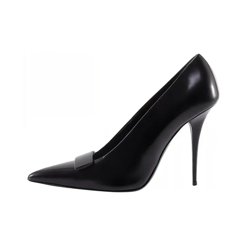 SAINT LAURENT Sue Stiletto Pointed Toe Pumps-0