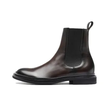 Officine Creative Major Short Chelsea Boots Men's Dark Brown