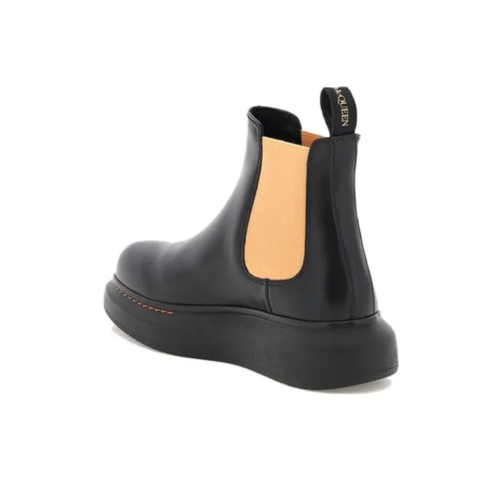 Alexander McQueen Hybrid Chelsea Boots 'Black Corsage' Women's-3