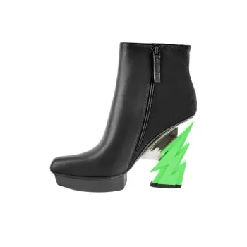 UNITED NUDE Glam Square Boot Ankle Boots 12cm Women's Black