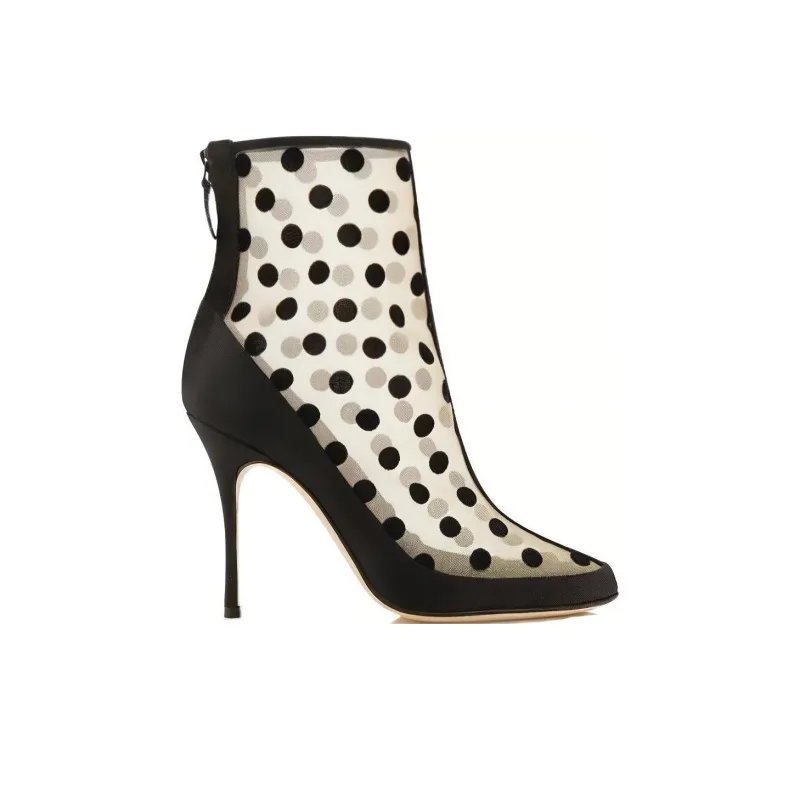 MANOLO BLAHNIK Mukinka Ankle Boots 10.5cm Women's Black-1