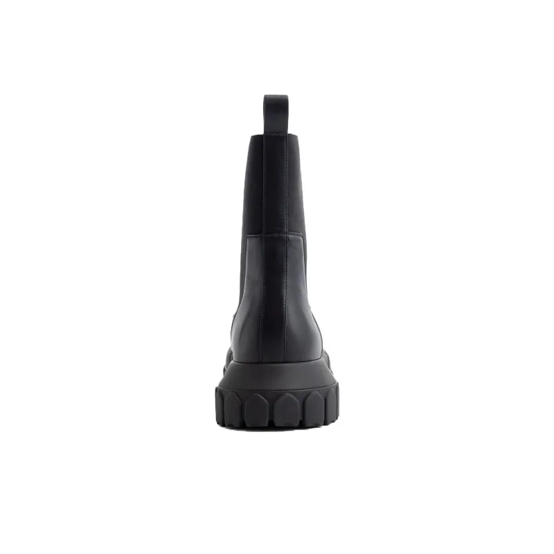 RICK OWENS/RO Short Chelsea Boots Men's Black-4
