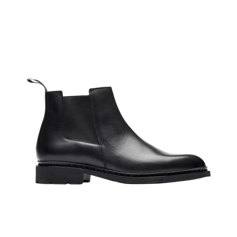 Paraboot Chamfort Short Chelsea Boots Men's Black-1
