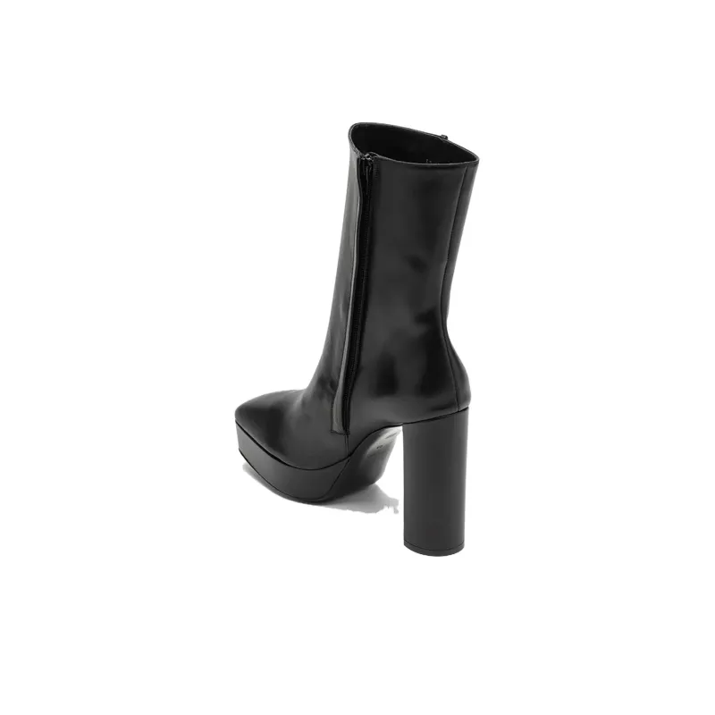 Givenchy Women's G Lock Platform Ankle Boot 'Black'-3
