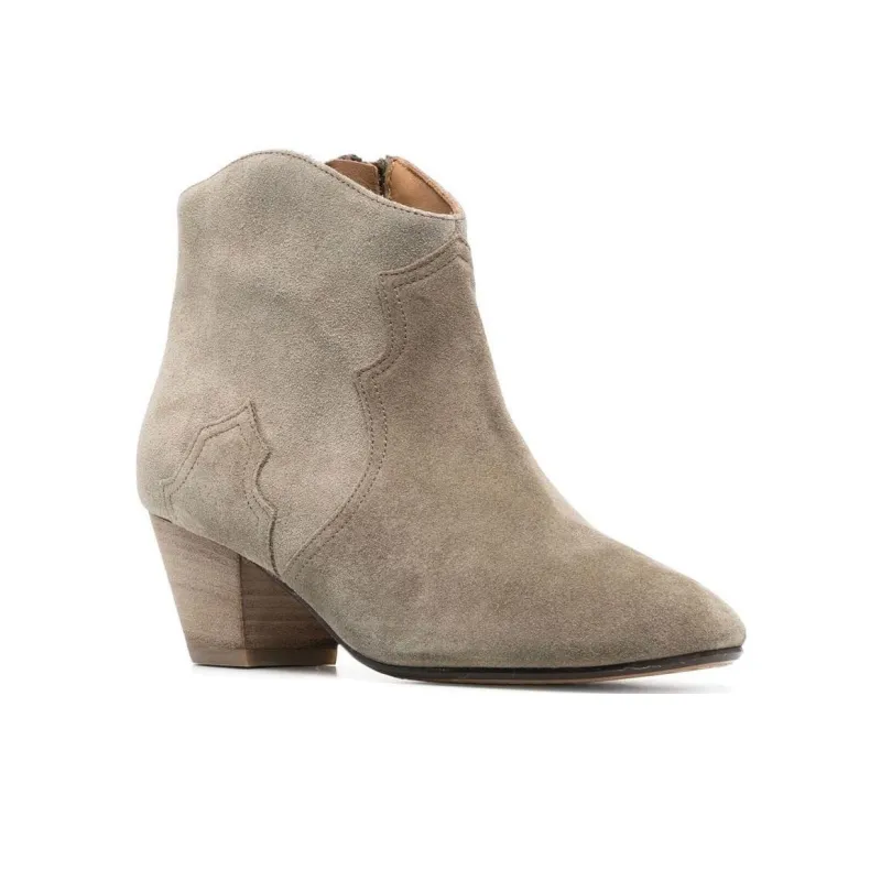 ISABEL MARANT Dicker Suede Ankle Boots-2