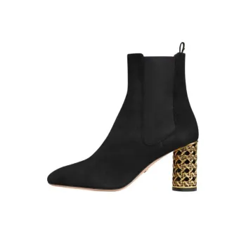 DIOR Icon Short Chelsea Boots 8cm Women's Black