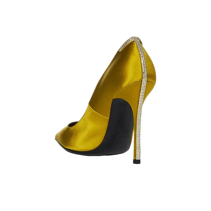 TOM FORD Slim Heel High Heels 10.5cm Women's Yellow-3