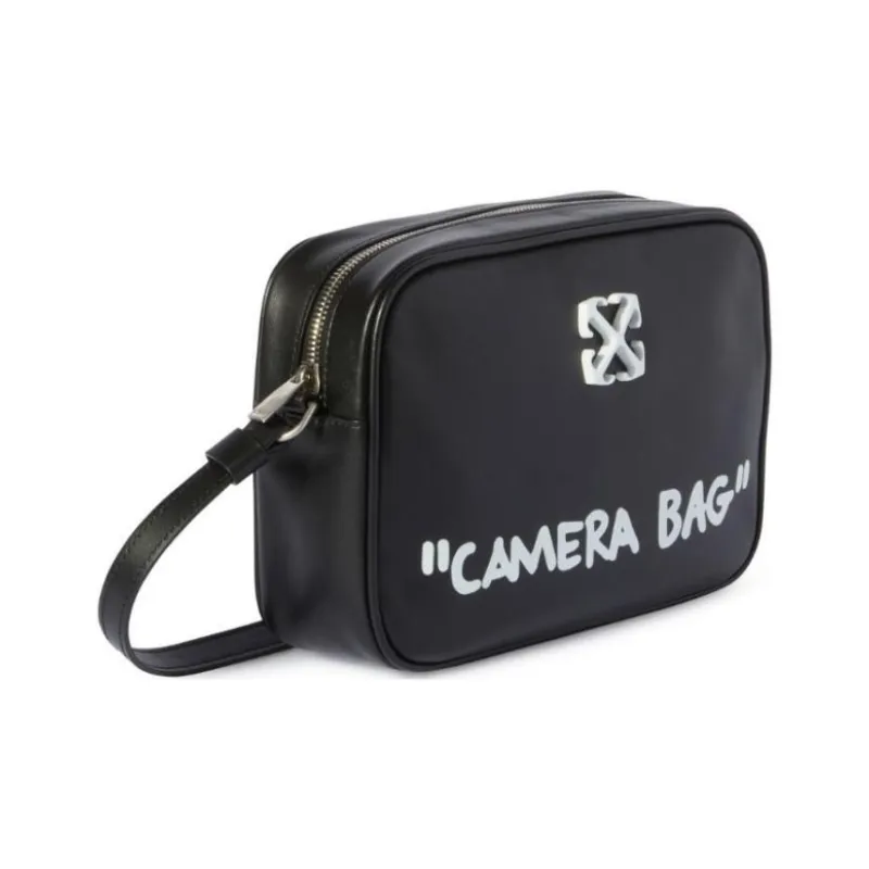OFF WHITE Medium Jitney Quote Shoulder Bag-1