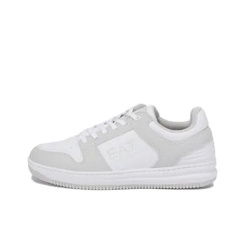 EMPORIO ARMANI EA7 Low Top Skateboard Shoes Unisex Gray White