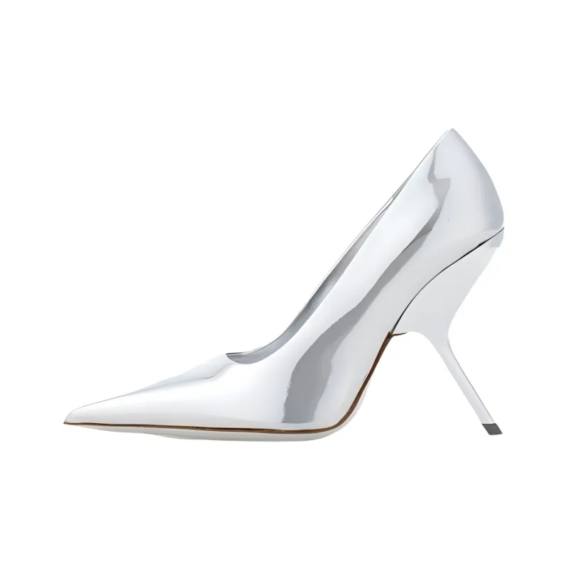 FERRAGAMO High Heels 10.5cm Women's Silver-0