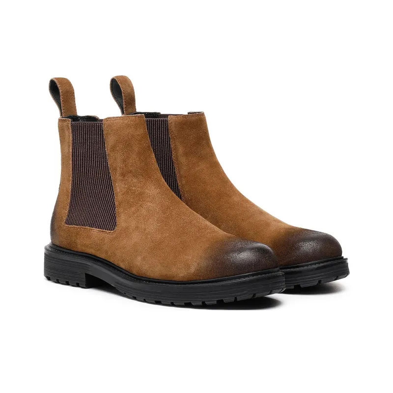 DIESEL Short Chelsea Boots Men's Brown-1
