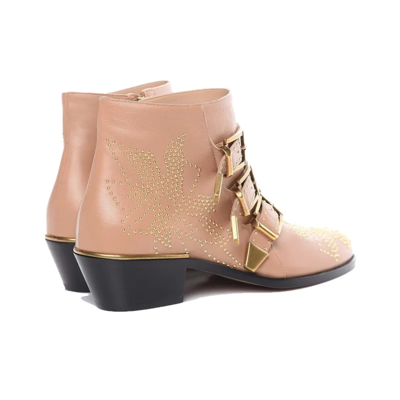 Chloe Susanna Ankle Boots Women's Pink-3
