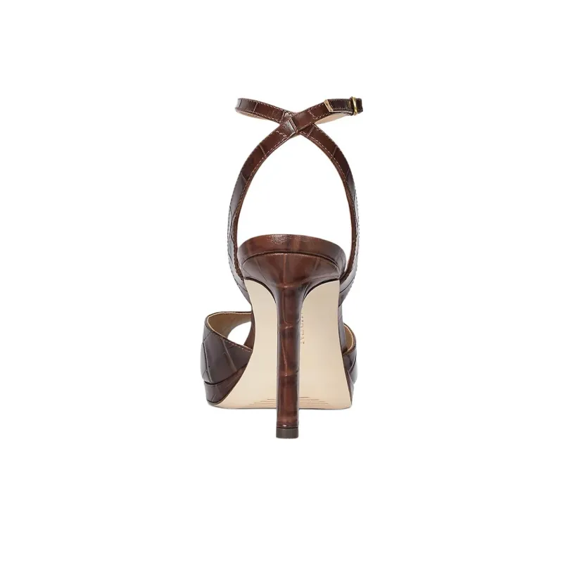 LAUREN RALPH LAUREN Kyla Slim Heel High Heels 8cm Women's Umber-4