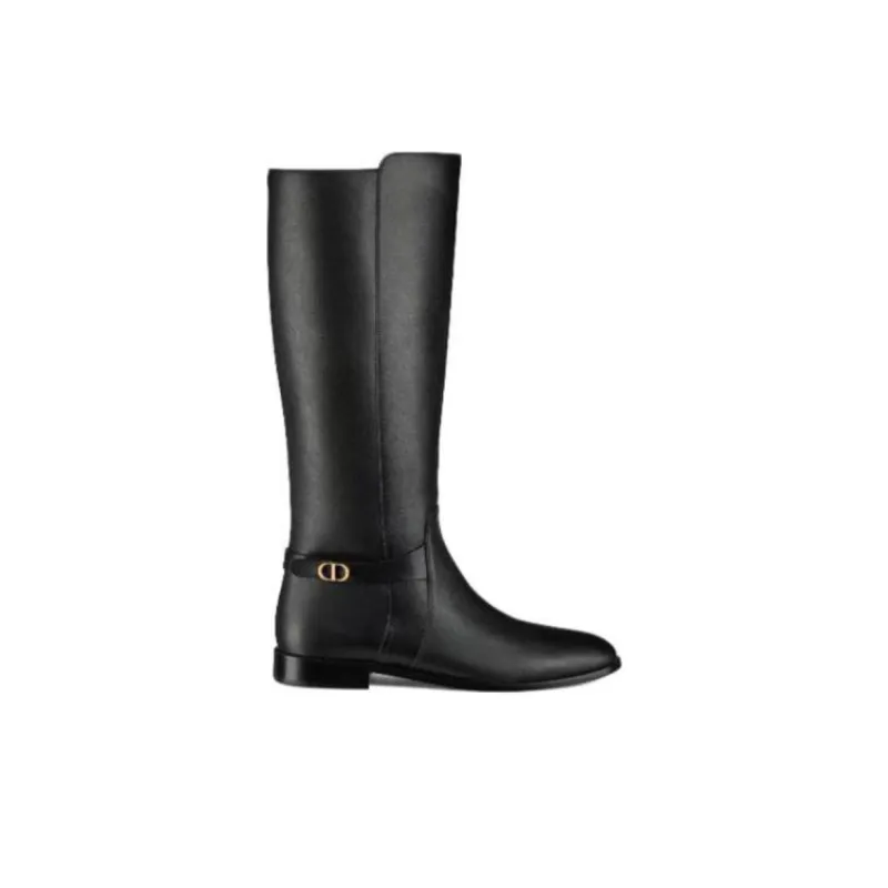 DIOR Empreinte Knee high Boots Women's Black-1