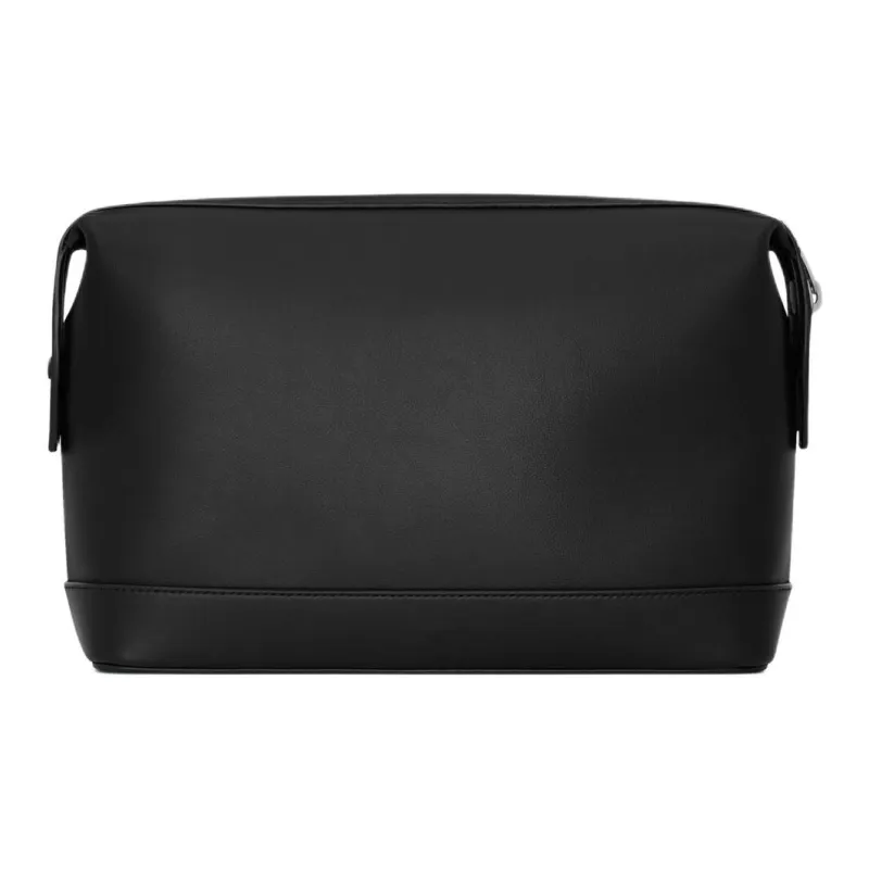 SAINT LAURENT PARIS Cow Leather Clutch Trumpets Women's Black-3