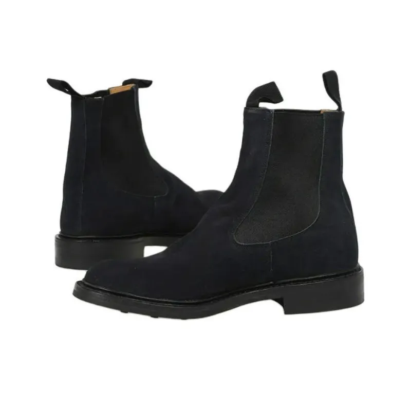 Tricker's Henry Ankle-Length Chelsea Boots Men's Marine Blue-4