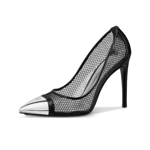 LOUIS VUITTON Urban Twist Slim Heel High Heels 10.5cm Women's Black