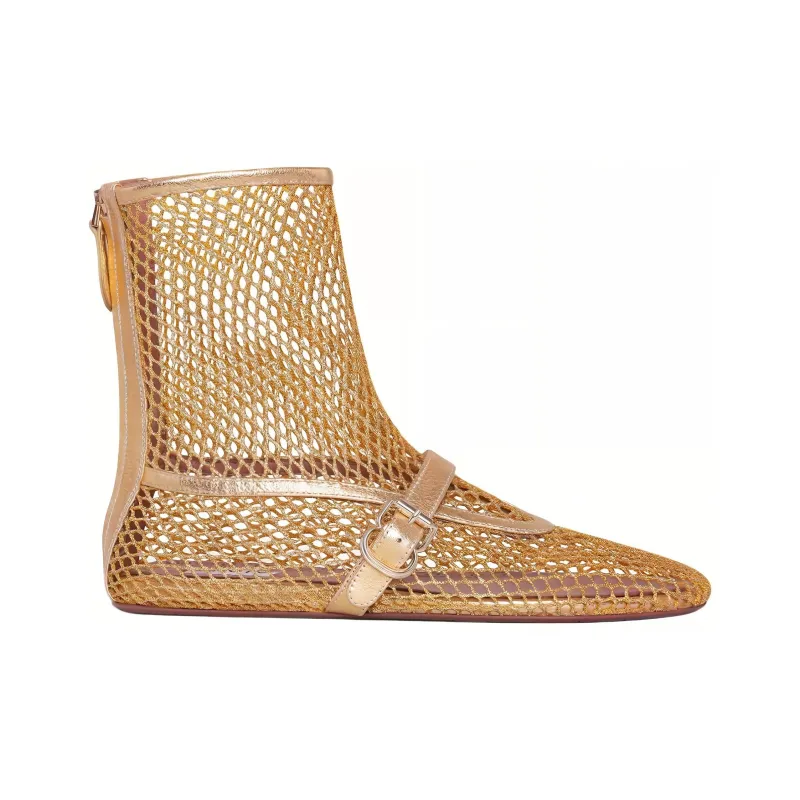 Alaia Ankle Boots Women's Gold-1