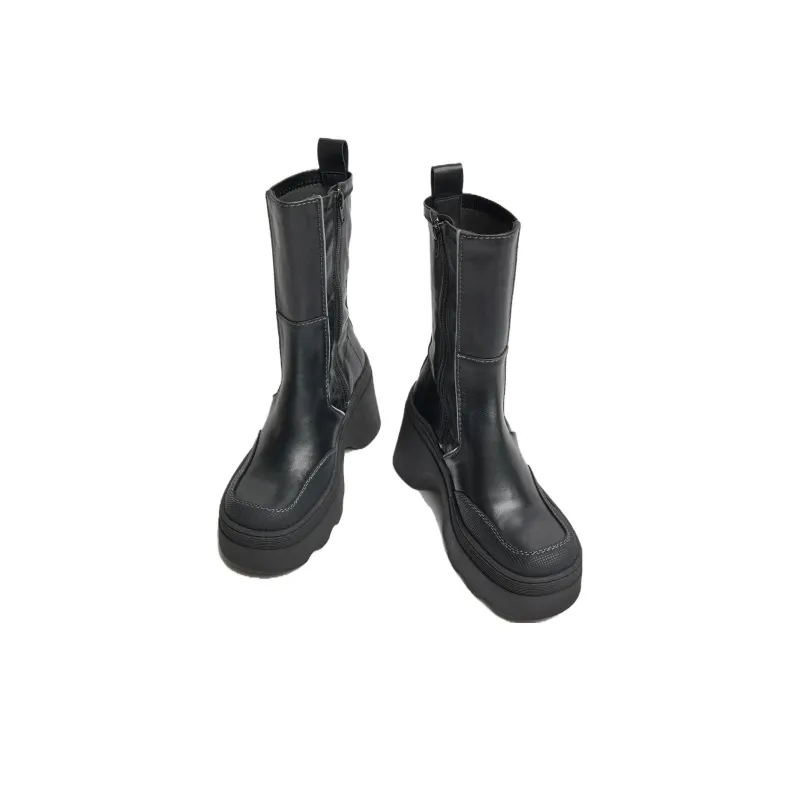 MIISTA Ankle Boots 10cm Women's Black-1