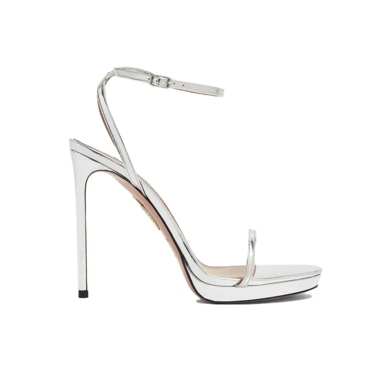 AQUAZZURA Olie Plateau 115mm Leather Sandals Women's-1