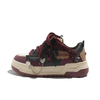 KATHRYN WILSON Anti Slip And Wear Resistant Lightweight Low Top Skateboard Shoes Women's