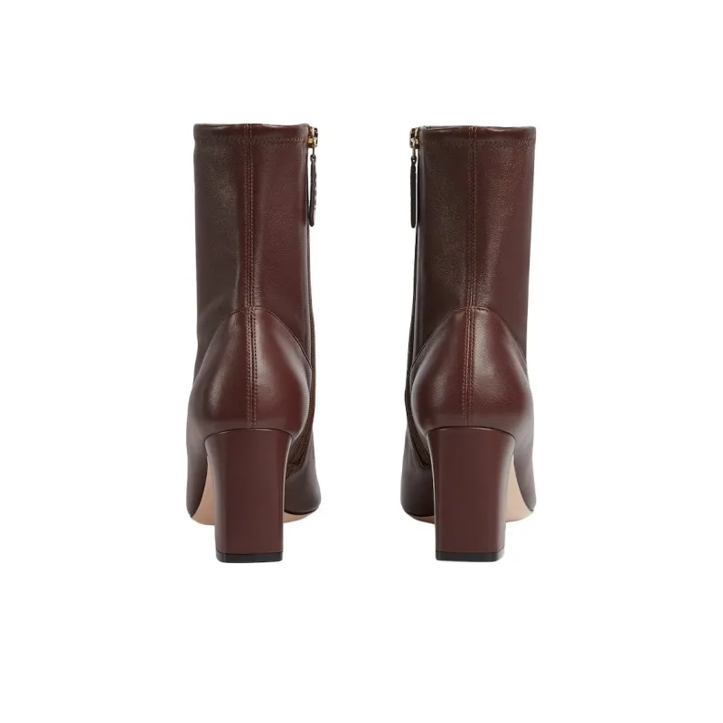 GUCCI Horsebit Ankle Boots 7.5cm Women's Dark Brown-5