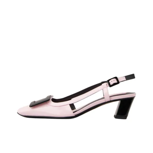 Roger Vivier Belle Vivier Block Heel High Heels Women's Pink