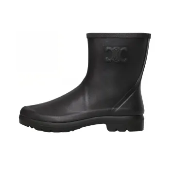 CELINE Triomphe Rain Boots Women's Black