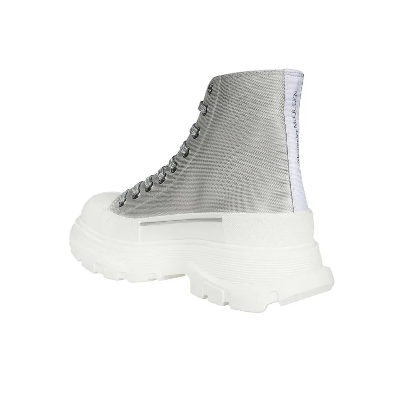 Alexander McQueen Tread Slick Boot Silver Women's-3